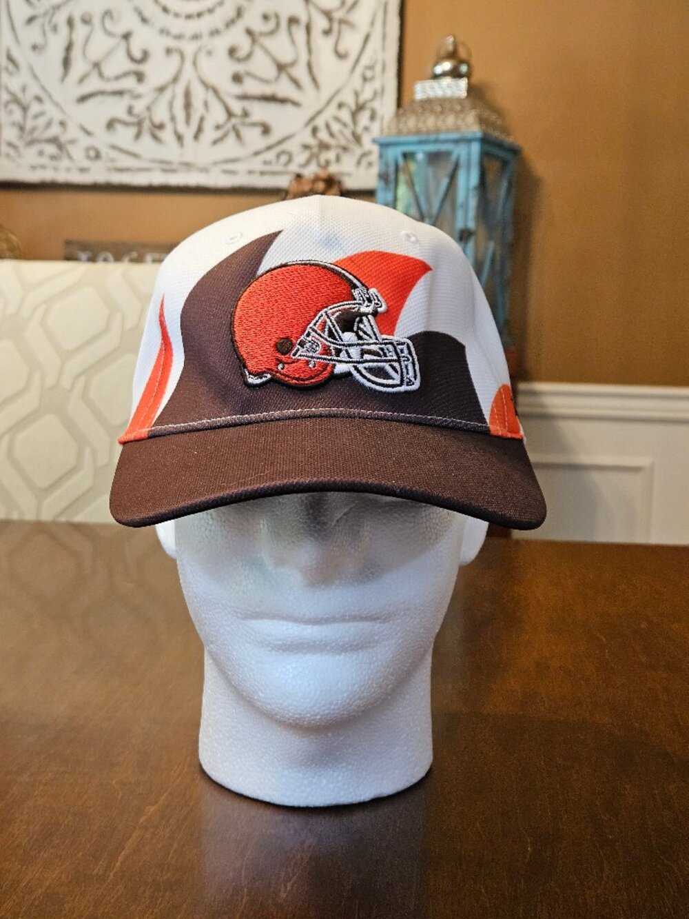 47 Brand Cleveland Browns Ball Hat, White/Brown, OS